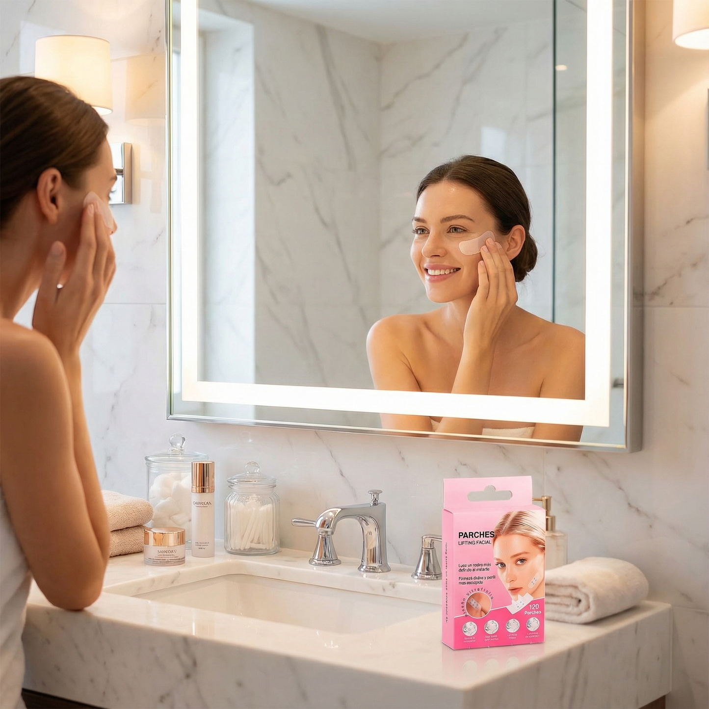 Instant Face Lift Tape™ - Parches Lifting invisible tirante